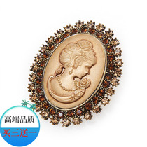 Year Brother New Special Accessories 2021 New 100 Buckle Pin Portrait Portrait Retro Brooch Brooch Chest Floral Ornament Woman A900066