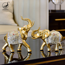 auspicious elephant pendulum creative TV cabinet living room decorative basket cabinet opening modern creative process