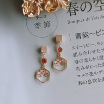 925 Pure Silver Needle Earrings Woman Temperament Personality Net Red Small Earbuds Korea Fashion Brief Superior Sens Ear Ornaments