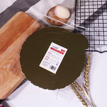 French baker cake round gold card pad 6 inch 8 inch 10 inch cardboard bottom dessert cheesecake mousse paper tray