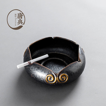 Tang Dian ceramic creative large ashtray retro Chinese personality home living room office windproof ashtray