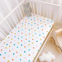 Custom high density combed cotton super soft baby bed sheet Cotton double gauze thin summer childrens mattress cover