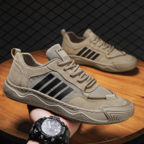 Labor Shoes Mens Summer Breathable Thin models Anti-slip deodorant Sail Cloth Shoes Worksite Work Waterproof And Wear Old Beijing Cloth Shoes