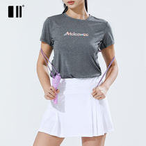 Single Double Number Badminton Skirt Woman Sport Skirt Pants Speed Dry Tennis Skirt Pants Half Body Dress Shorts Skirt two dresses