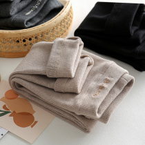 Childrens Underpants Wear Spring Autumn Thickening Thread Thin Suede Spring Black Pure Cotton No Balls High Waist Girl Pants