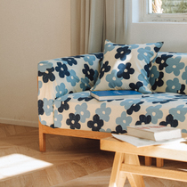 CastleGarden Thickened Creatine Printed New Frontier Cotton Versatile Cover Towel Sofa Cover 4SIZE Zin and Wildflower rhyme