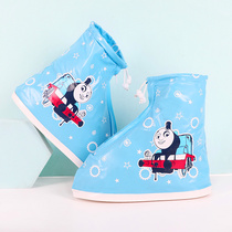 Thomas childrens rain boots cover waterproof and non-slip 2022 new boys portable rain boots thickened wear-resistant student rain boots