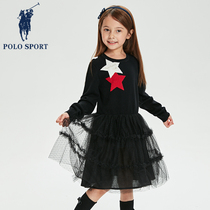 Polosport girls dress spring and autumn spring spring spring baby children in the baby childrens childrens clothing