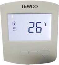 TEWOO water heating thermostat floor heating controller LCD monitor water floor heating switch temperature control panel