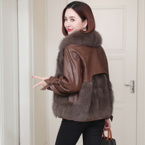 Zqqz Fox Fur Coat Women's Short 2021 New Fashion Small Leather Sheepskin Leather 7083