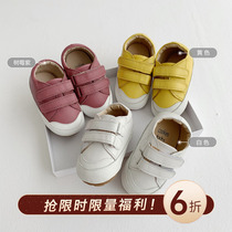 Cookies cookiesbaby baby childrens clothing childrens Velcro round head girl white shoes baby flat shoes