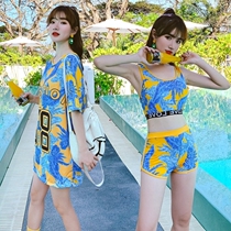 Swimsuit Woman slim to cover thighs Three sets Sports Adults Large number of middle school students swimwear thin and casual