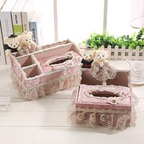 Pumping paper box living room cloth tissue box simple and cute multifunctional home Creative put remote control storage box