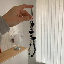 Xin Help Grocery Store Loving String Pearl Mobile Phone Shell Chain Decoration Anti-Lose Hand Machine Hanging Chain Teenage Girl Hearts Hanging Accessories Chain