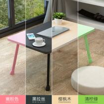 Elevated laptop table Bed with dormitory table Folding small table desk Student writing and eating table