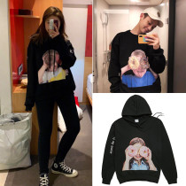 Korean stars with the same net red tide brand donut sweater men and women couples long-sleeved hoodie jacket loose autumn and winter