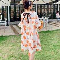 Pregnant womens summer coat womens 2021 New Net red dress summer premium loose size skirt summer