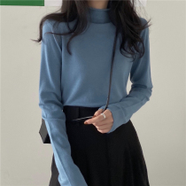 South Korean undershirt semi-high collar female autumn winter needsweaters 2020 new 100 hitchhiking inside a long sleeve blouse 100 hitch