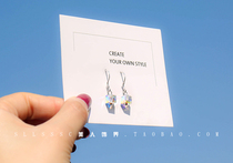 Japan and South Korea colorful temperament Aurora sugar crystal ear hook S925 sterling silver hypoallergenic earrings Magic ear female gift