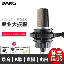 AKG Love Tech C214 Professional Recordings Capacitive Microphone Podcast Chorus K Goeman Sound anchor Microphone Suit