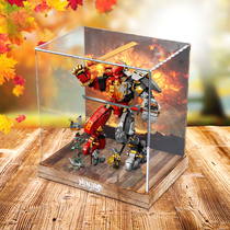 Acrylic dust box for LEGO 71720 flame Earth mecha display model toy transparent