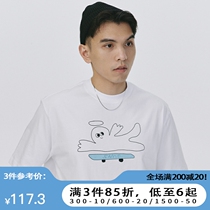 SAMESAME22SS ghost skateboard short sleeve T-shirt male and female street original American hip hop lovers male and female tide