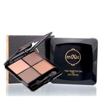 MIXIU Mixiu matte four-color eye shadow makeup Mixiu three-dimensional colorful color full and easy to remove makeup eyeshadow