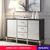 Post-modern light luxury sideboard modern simple entrance cabinet tea cabinet multifunctional living room storage side cabinet