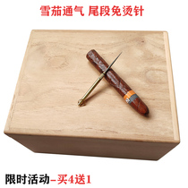 Cigar ventilation needle portable drilling and punching loose flue holding ash piercer to hold Cuban cigar needle tail section without ironing