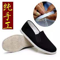 Spring and autumn Old Beijing Thousand Floor Cloth Shoes Mens Tennis Cave Cloth Shoes Men Retro Casual Driving Pure Handmade Sloppy Cloth Shoes