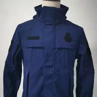 New fire winter stormtrooper outdoor plus velvet stormtrooper flame blue autumn and winter waterproof jacket