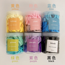 Candy color Hairband senior Japanese and Korean Girls cute rainbow small hair rope net red high value leather band female head rope