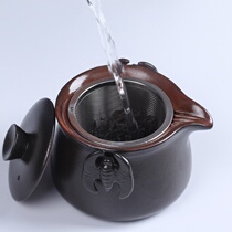 Coarse Pottery Hand Grip Jug Large Size Tea Bowl Cup Defied Pottery Tea Tea Fu Tea Tea Tea Tea Quick Guest Cup Filter Anti-Scalding Single Pot
