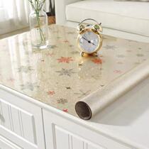 Nordic coffee table mat pvc coffee table tablecloth Waterproof and oil-proof leave-in table mat Plastic coffee table mat Tasteless table mat thick