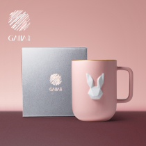 Chiya Bonnie Rabbit Mug Nordic ins Net safflower tea cup ceramic cup to send boys and girls girlfriends birthday gifts