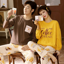 Autumn and winter couples Long sleeves Long sleeves Pants Pyjamas women cartoon sweet and beautiful Home Clothing Spring Autumn Men Casual Outwear Suits