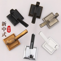 New Chinese clothes and hats wall adhesive hook hanging clothes hook Wall Wall wardrobe single retro perforated Chinese single hook