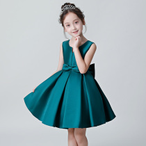 Childrens dress Princess dress girl birthday dress dress foreign atmosphere Primary School students host dress girl dress dress high-end catwalk