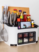 Imported from Japan MUJI UL kitchen rack knife holder seasoning bottle spice rack multi-function artifact supplies for home use