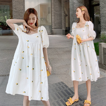 Pregnancy Woman Dress Summer Dress Dress Fashion Dresses Fashion style Spicy Mother Loose Blouses blouses Aging Ocean Spring Summer Pregnant Women Skirts summer