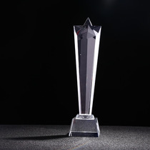 Featured face five-star crystal trophy Drama performance competition trophy Music competition trophy Free lettering