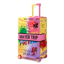 Japan MAYERTRIP2021 year graffiti luggage female ins Net red tide fashion lever suitcase password box