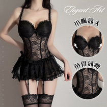 Erotic lingerie sexy pyjamas fire horseradish Skirt Silk Stockings Uniforms Pure Desire Seductive Bed Teasing