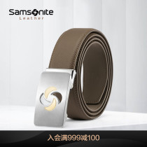 Samsonite 2019 new Mens belt smooth buckle Cowhide belt BW5