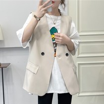 The majored girl's autumn thin money 2022 new fashion coat without sleeves
