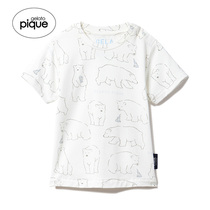 gelato pique summer white bear cute baby pajamas top PBCT192470