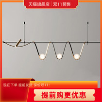 Living room dining room chandelier modern simple 2021 New Italian creative personality atmospheric dining table bar lamps