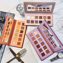 Fense 12-color eyeshadow palette student pregnant women anti-sweat long-lasting natural pearlescent matte vibrating fast hand net red