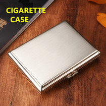  High-end mens ultra-thin 20 cigarette boxes Hong Kong brand stainless steel cigarette boxes 9 packs of creative automatic smoking cigarettes