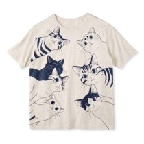 Discount to be fixed) PAPI sauce Tongan spot Japanese finarie Dreams Cat Ministry Yamano Teacher Comic Cat T-Shirt